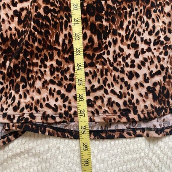 Lularoe Size M Animal Print "Azure" Swing Skirt - Picture 5 of 7